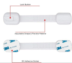 10-Pack 3M Adhesive Child Safety Locks – No-Drill, Adjustable