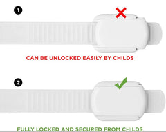 10-Pack 3M Adhesive Child Safety Locks – No-Drill, Adjustable