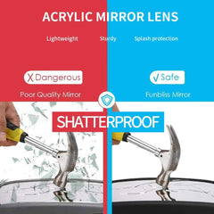 Baby Car Mirror – Rear Facing, 360° Rotating, Shatterproof